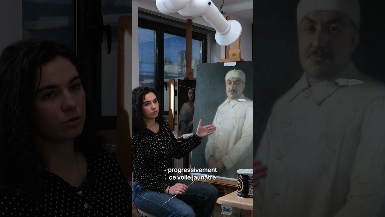 🔎 Découvrez le travail des étudiantes qui restaurent les tableaux du musée Pasteur !