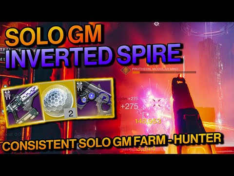 Destiny 2: Hunter Consistent Solo GM Farm - Solo GRANDMASTER Inverted Spire Nightfall - Gunslinger