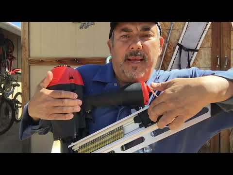 How to Load Nails into the Harbor Freight 21" BANKS Framing Nail Gun