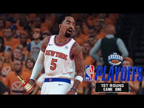 NBA 2K18 PS4 KNICKS MYGM PLAYOFFS R1G1 - HENNY GOD JR SMITH ARRIVES!!! (EP.20)