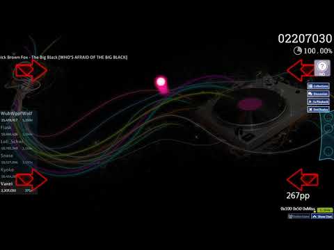 osu! | Vaxei | The Quick Brown Fox-The Big Black [WHO'S AFRAID OF THE BIG BLACK] +HD 99.91% FC 346pp