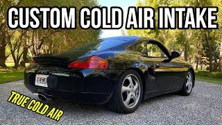986 Porsche Boxster Custom cold air intake. Best $100 mod to make power and add sound to your build
