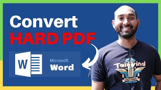 How to Convert a HARD PDF File to Editable MS WORD or EXCEL Document