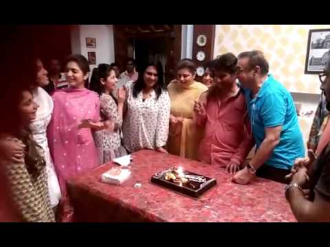 Prabhat birthday at set