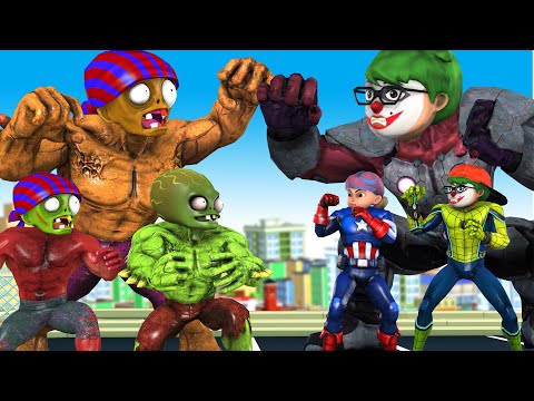 Good Nick transform Hero Nickhulk vs Team Zombie revenger For Dad - Scary Teacher 3D Animation