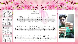 Download lagu Sakura (Cherry Blossom - Japanese Folk Song) Recorder Tutorial mp3