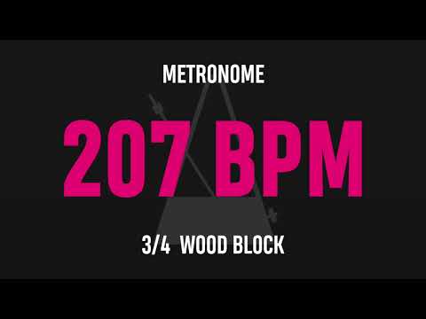 207 BPM 3/4 - Best Metronome (Sound : Wood block)