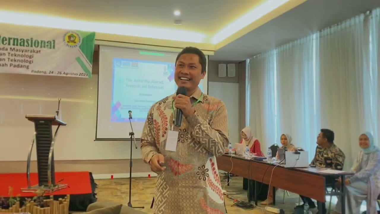 Pelatihan Penulisan Artikel Ilmiah Internasional dan Pelatihan Peringkat Jurnal Akreditasi