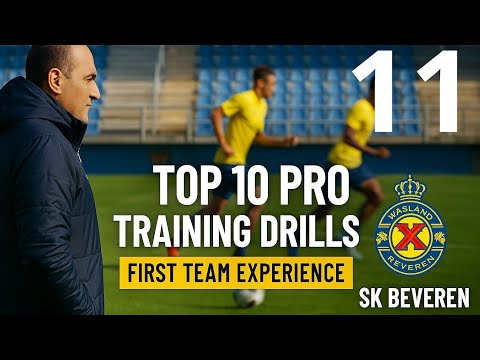 Part 11: S.K. Beveren,  my internship Day 2 with first team, Activation, positional Game, Fun