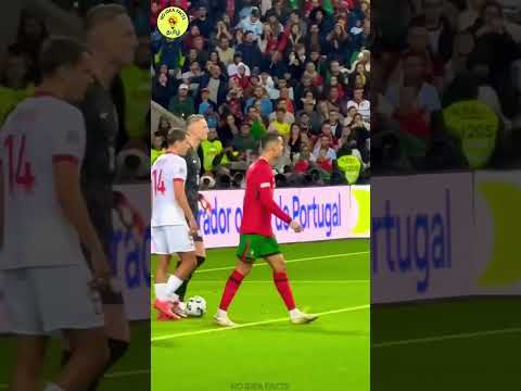 Ronaldo Shows Fan Power After Yellow Card! 🔥 Portugal vs Poland 2024” #short #trendingshorts #cr7