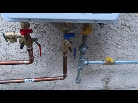 How to Install a Tankless Water Heater Outdoor Natural Gas | Tankless Water Heater Installation