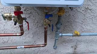 How to Install a Tankless Water Heater Outdoor Natural Gas | Tankless Water Heater Installation