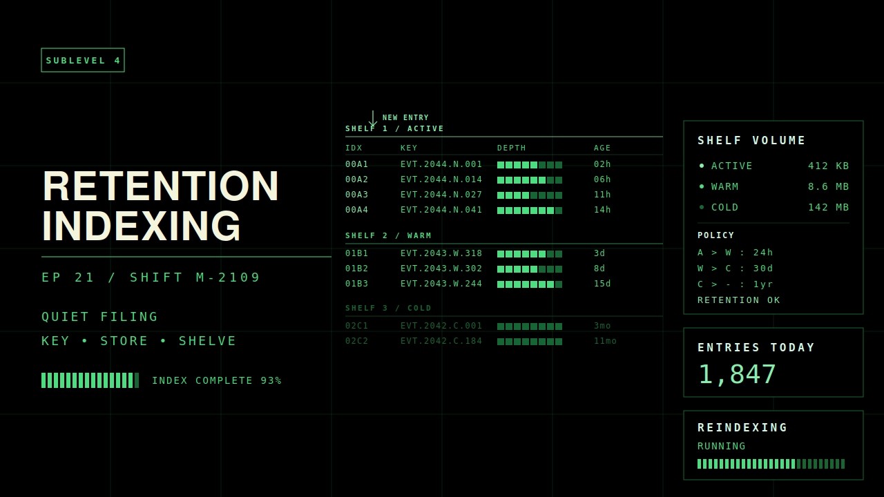 Retention Indexing — Shift M-2109