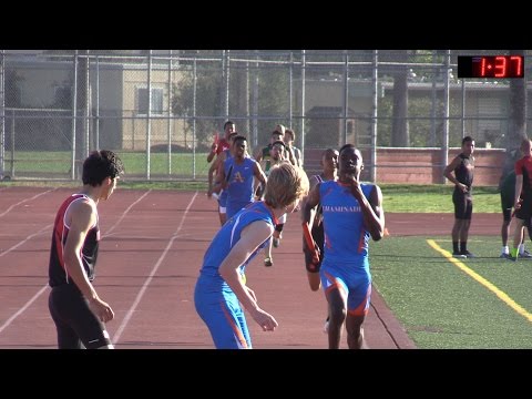 2016 TF - CIF-SS D3 Prelims - Boys 4 x 400M Relay (5 Heats)