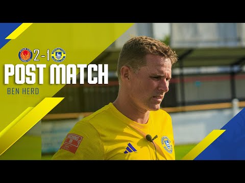 Post Match | Ben Herd | Witham Town 2-1 Hertford Town | Saturday 3rd August | Mens