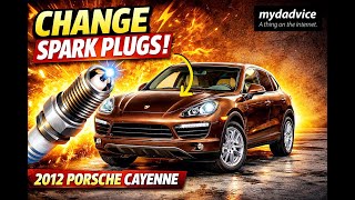How to Change SPARK PLUGS on a Porsche Cayenne!! (For BEGINNERS!!)