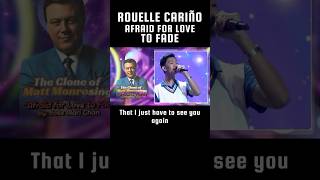 Rouelle Cariño sings Afraid for Love to Fade by Jose Mari Chan #theclones #eatbulaga #eatbulagatvj