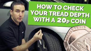 How to Check Your Tyre Tread Depth using a 20p coin