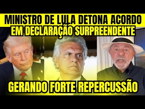 💣EXPLOSIVO: CLIMA FERVE! GOVERNO LULA DETONA ACORDO DE CAIADO COM OS EUA AO VIVO🫢