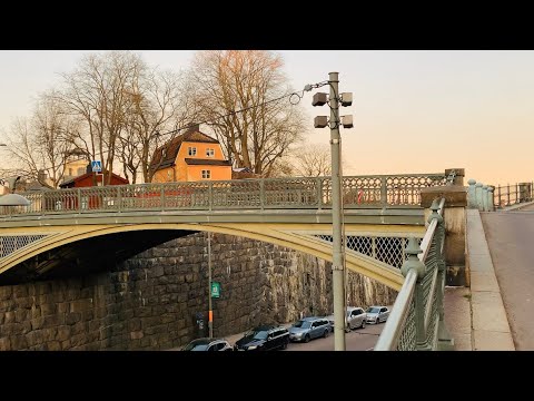 Stockholm Walks: Lundabron -Skinnarviksberget - Södermälarstrand (4k, natural sound)