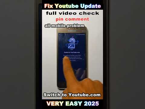 how to fix switch to youtube.com problem 2025 | this version of youtube is out of date problem 2025