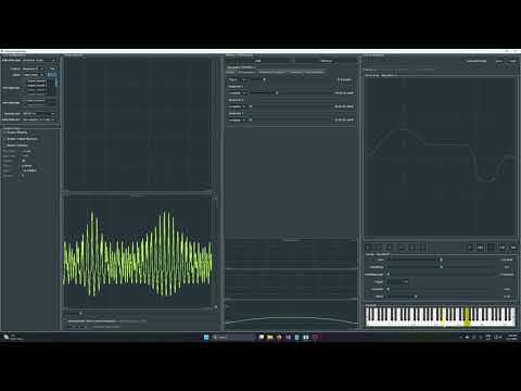 Freeform waveform sound generator + filter test