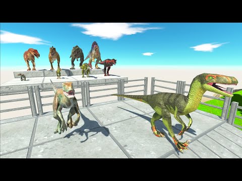 Carnivorous Dinosaurs 1v1 Racing Competition Forest - Animal Revolt Battle Simulator