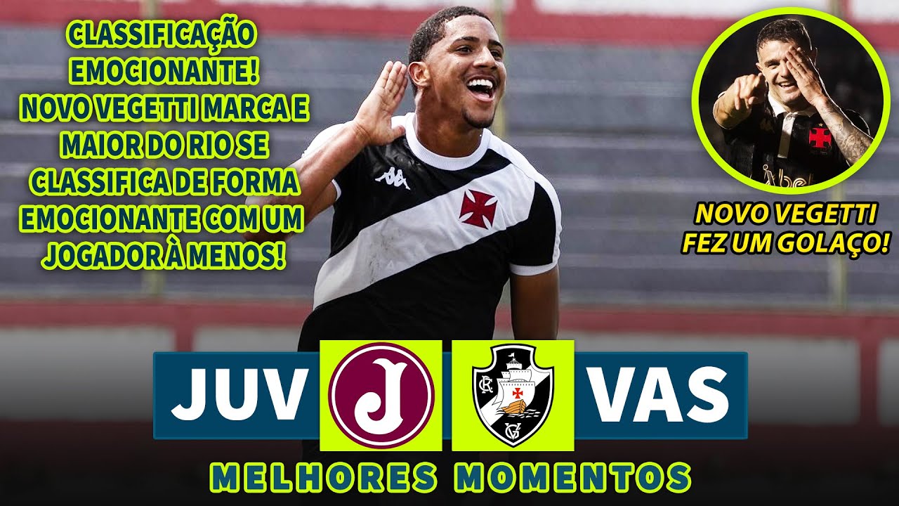 CLASSIFICAÇÃO EMOCIONANTE | Juventus x Vasco | Melhores Momentos (COMPLETO) | Copinha 2025