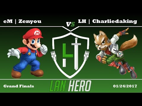 LAN Hero Tuesday #12 Zenyou (Mario) Vs Charliedaking (Fox) - Grand Finals