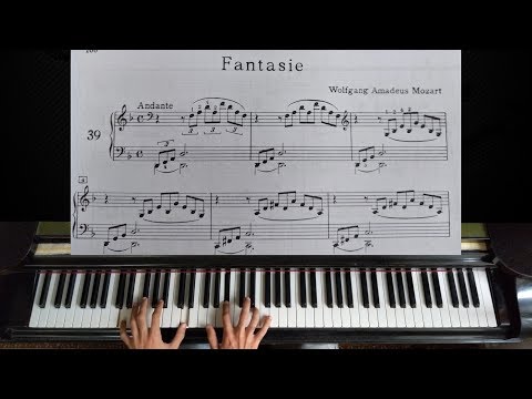 Mozart - Fantasia in D minor K. 397 (with Sheet Music) | C. Bechstein