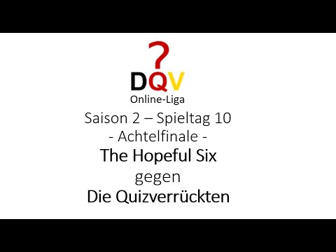 DQV Online-Liga Saison 2 - Match of the Week Spieltag 10/Achtelfinale