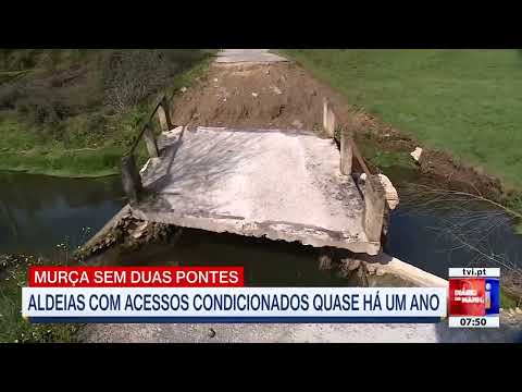 Reportagem sobre a reconstrução da Ponte de Ribeirinha na TVI