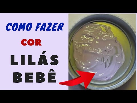 Como fazer a cor Lilás Bebê