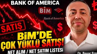 Bank of America BİM 'de Çok Yüklü Ne Satış Yaptı NET ALIM NET SATIM LİSTESİ 