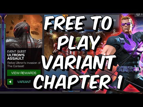 Ultron's Assault Variant Chapter 1 Completion! - Free To Play Adventur - Marvel Contest Of Champions