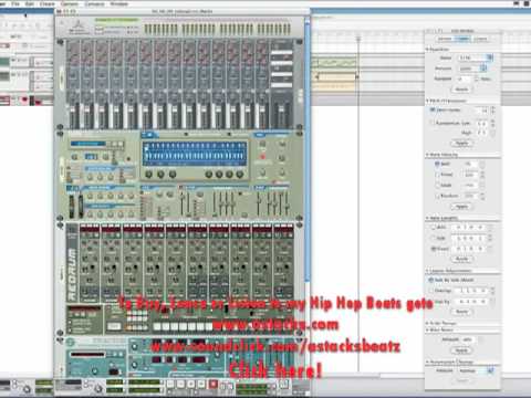 Tutorial on Reason 4 basic Hip Hop Beat making - part 1 (4 parts) - AStackS