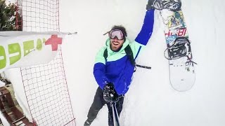 SNOWBOARD SLEDGING FAIL