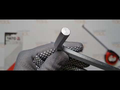 Ключі 6-гранні Г-подібні з кульовим наконечником YATO, 9 шт. М 2-10 мм