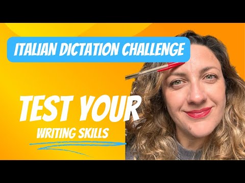 Challenge your Italian writing skills with dictation!