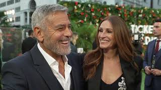 Julia Roberts and George Clooney Interview 'Ticket to Paradise' Red Carpet Premiere