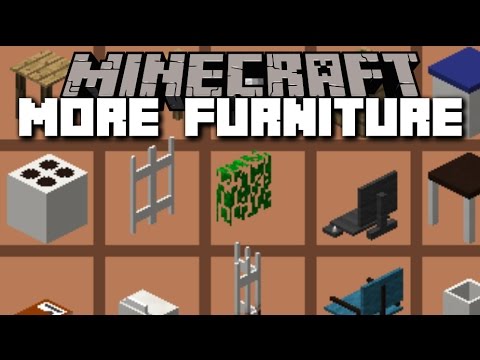 MC Naveed - Minecraft - Minecraft MORE FURNITURE MOD / BRAND NEW ITEMS FOR A PARTY HOUSE!! Minecraft