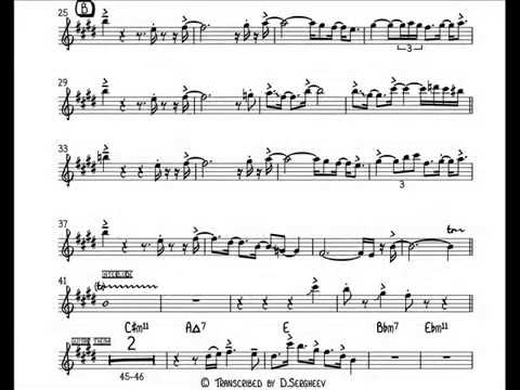 Eric Marienthal - The Village Full Alto Sax Transcription(Transcribed by Dmitrii Sergheev)