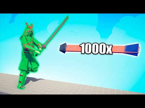 ZOMBIE SAMURAI GIANT vs 1000x OVERPOWERED UNITS - TABS | Totally Accurate Battle Simulator 2024