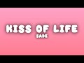 Sade - Kiss of Life (Lyrics)