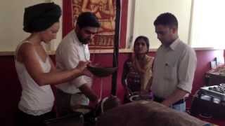 preview picture of video 'Travel to India: Ayurveda Shirodhara treatment Dharamsala India May 2012'