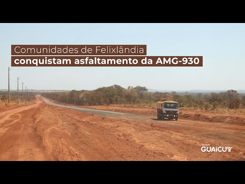 Comunidades de Felixlândia conquistam asfaltamento da AMG-930