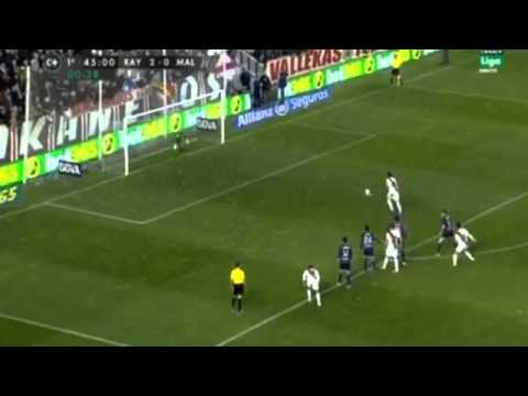 Gol Joaquín Larrivey Rayo Vallecano 3-0 Málaga