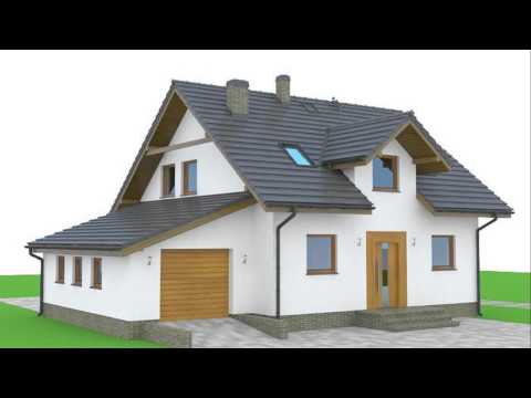 Projekt domu Dziekanowo G - Wizualizacja 3D