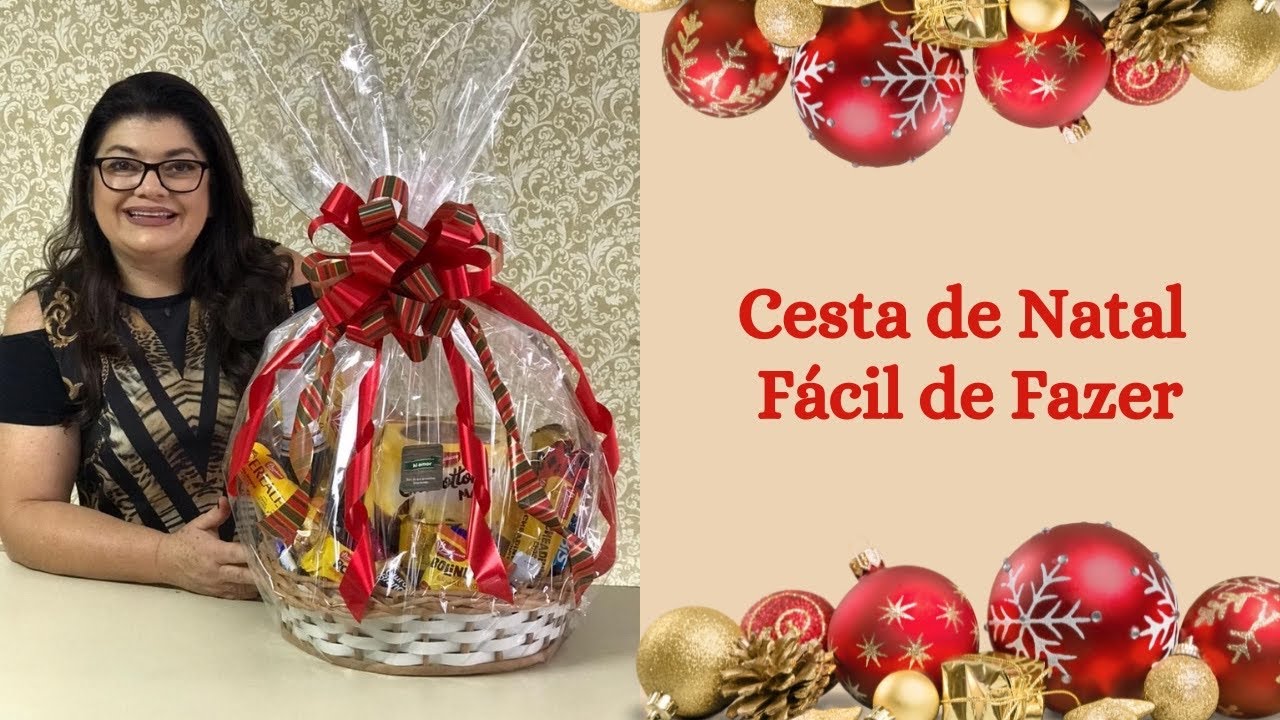 Cesta de Natal Fácil de Fazer