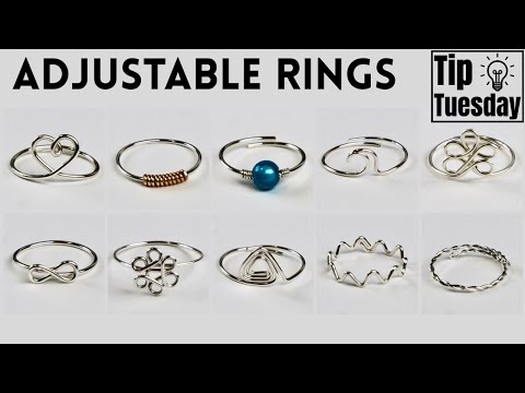10 Easy Adjustable Rings To Make & Sell // Wire Jewelry Tutorial
